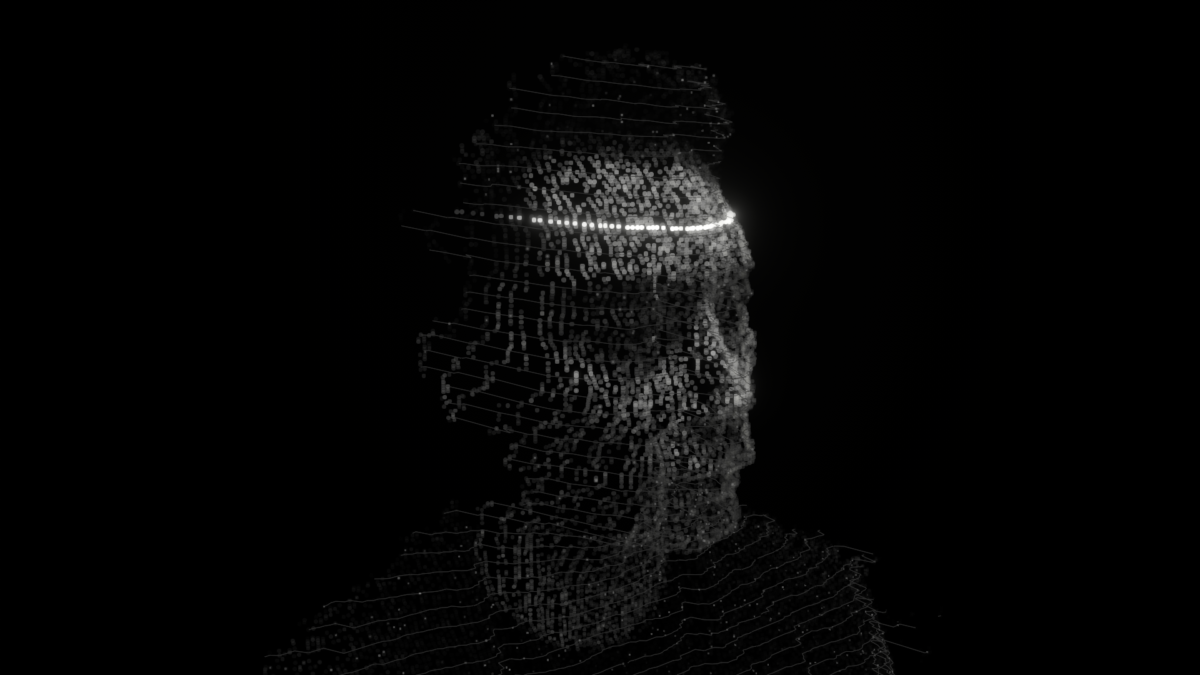 Depthkit face-scanning efect